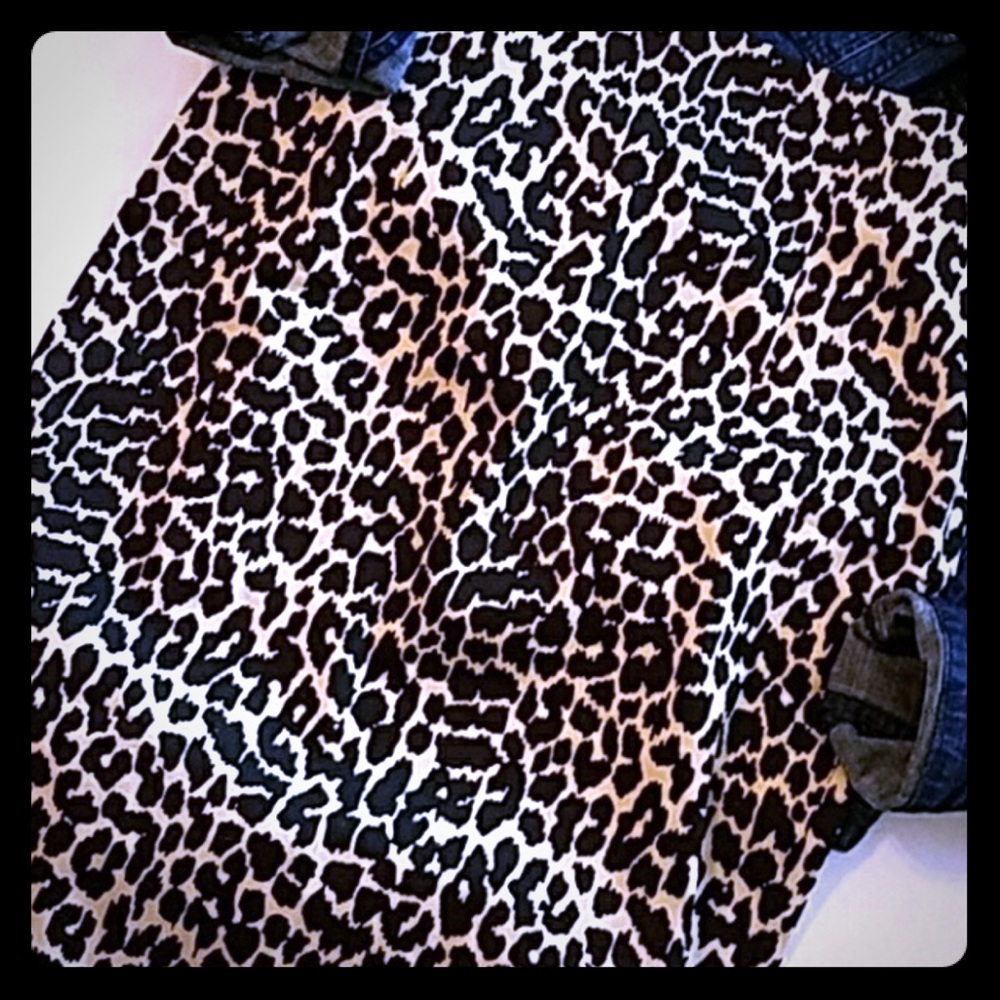 Pencil skirt.  Leopard.  Victoria’s Secret BODY